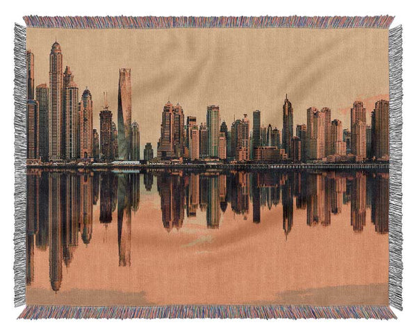 Golden Reflections Woven Blanket