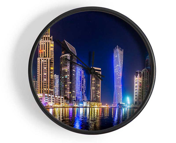 Cayan Tower Blues Clock - Wallart-Direct UK