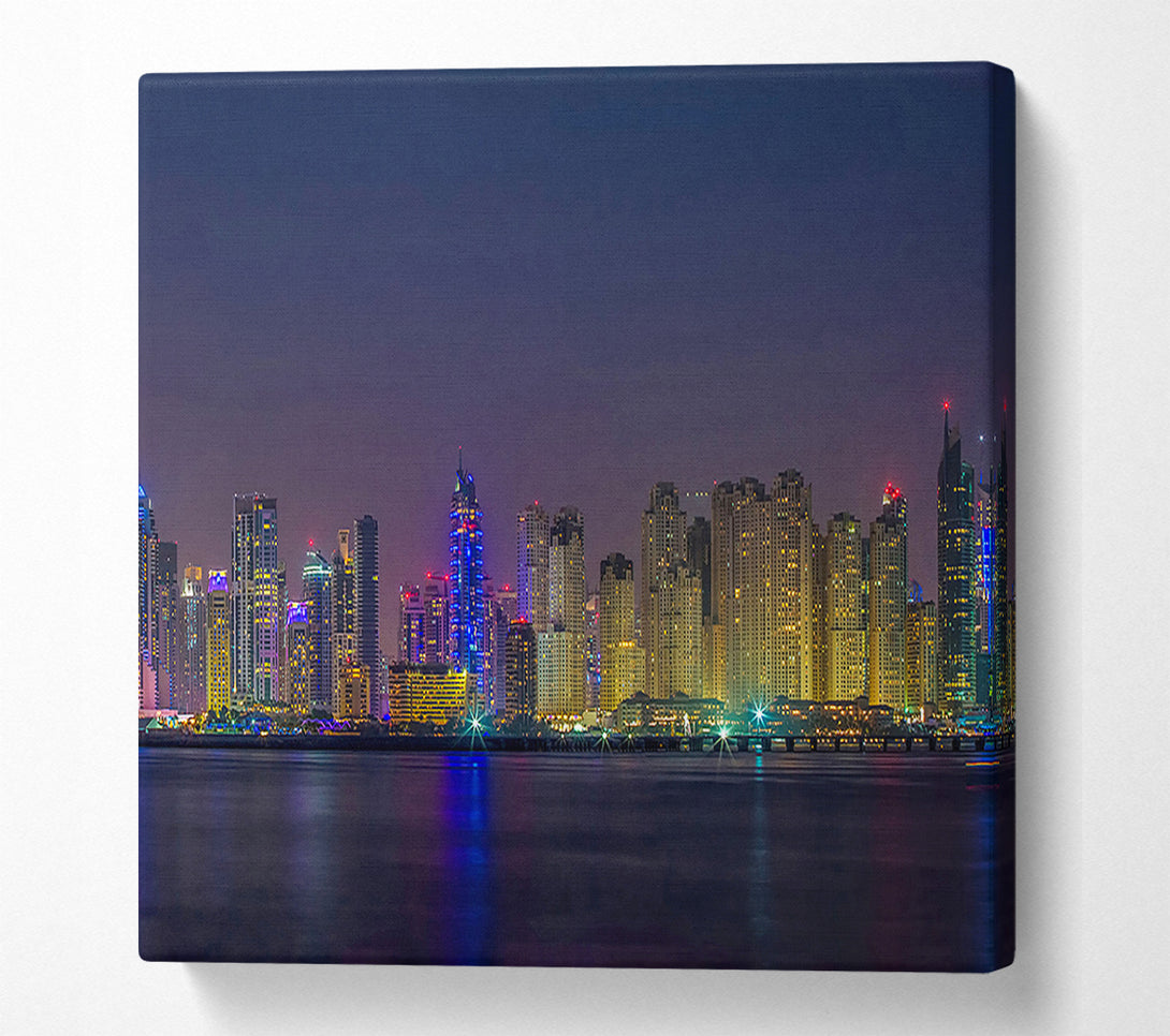 A Square Canvas Print Showing Fruitful City Square Wall Art