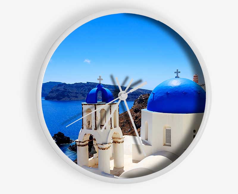 Santorini Wonder Clock - Wallart-Direct UK