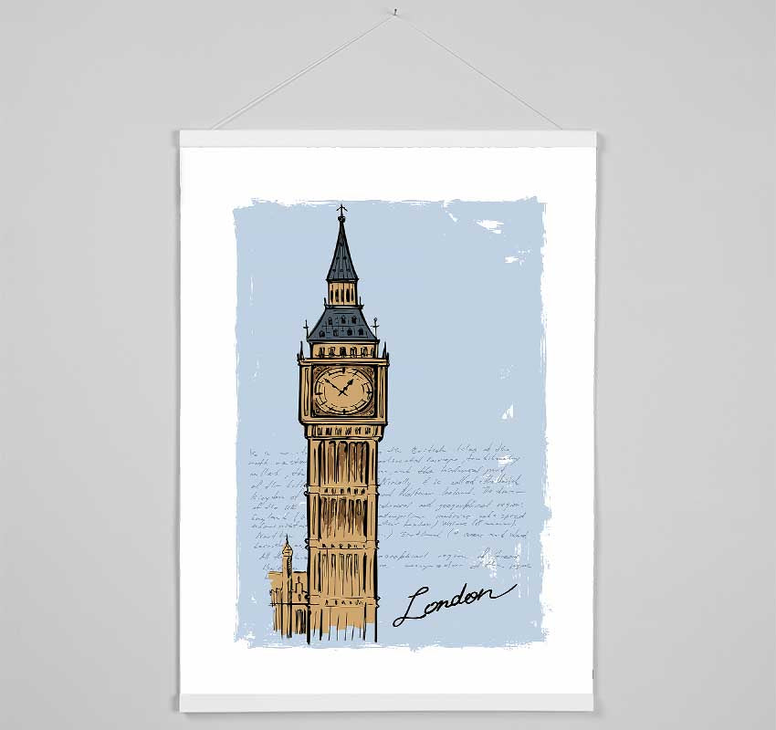 Big Ben Blues Hanging Poster - Wallart-Direct UK