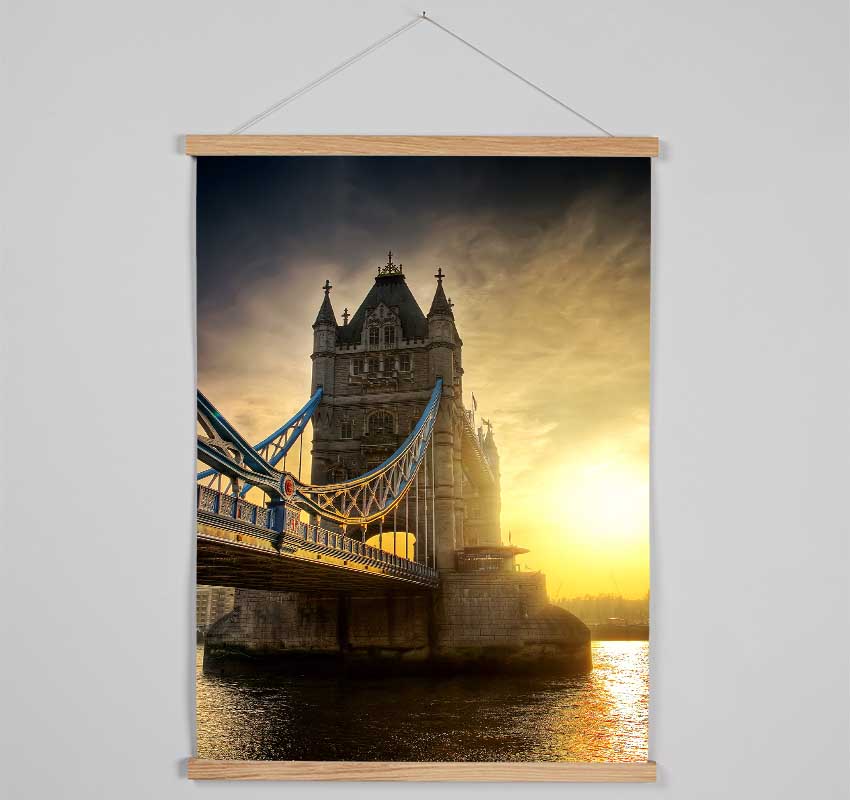 Stunning Tower Bridge Sunset Hanging Poster - Wallart-Direct UK