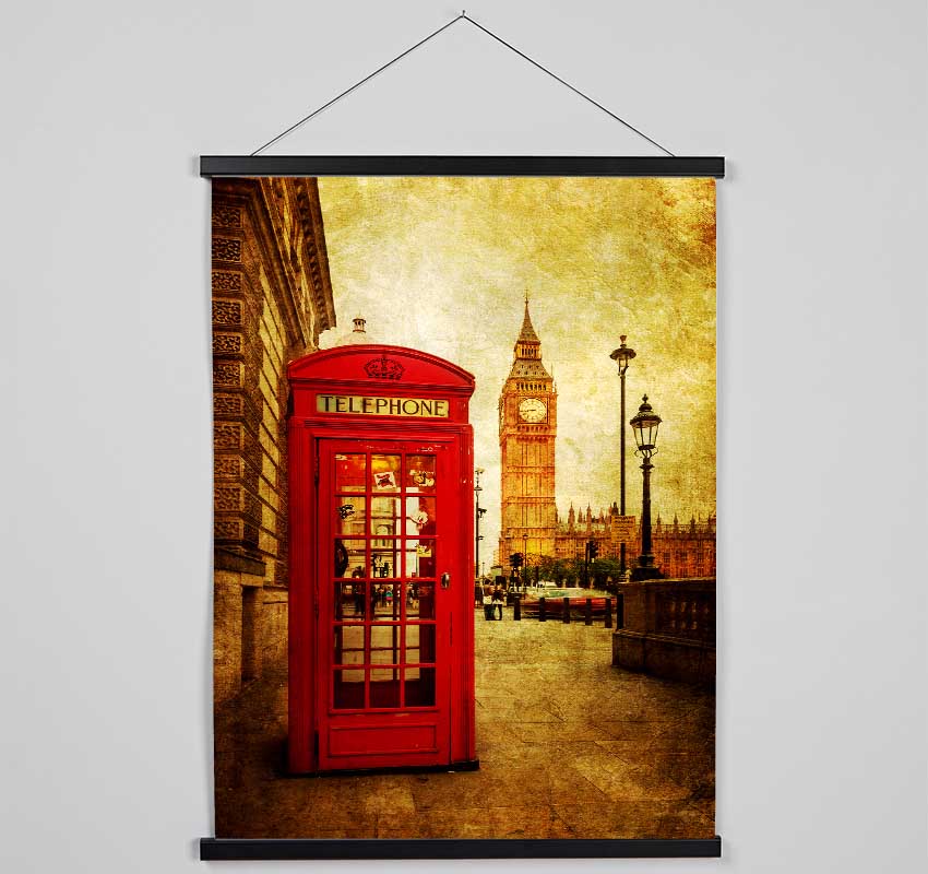 Big Ben Golden Glow Hanging Poster - Wallart-Direct UK