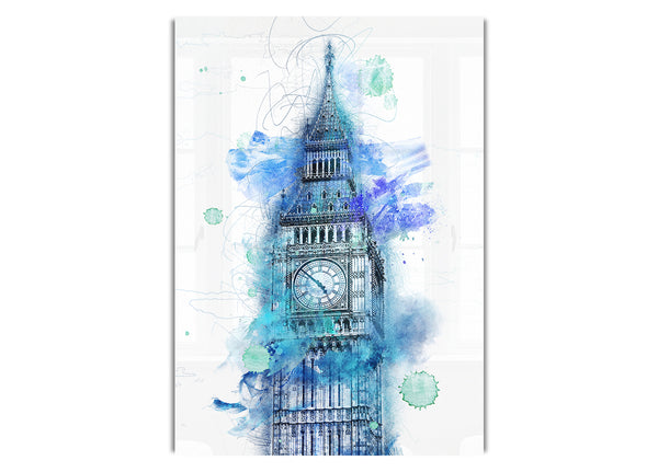 Watercolour Big Ben 1