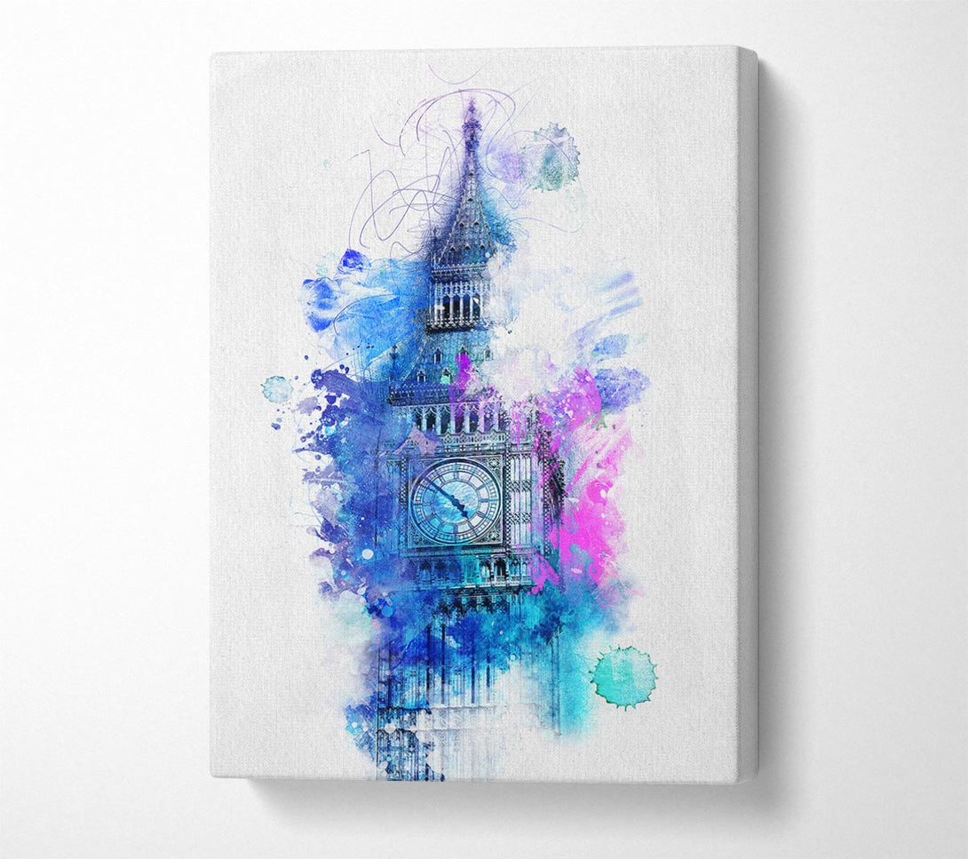 Picture of Watercolour Big Ben 2 Canvas Print Wall Art