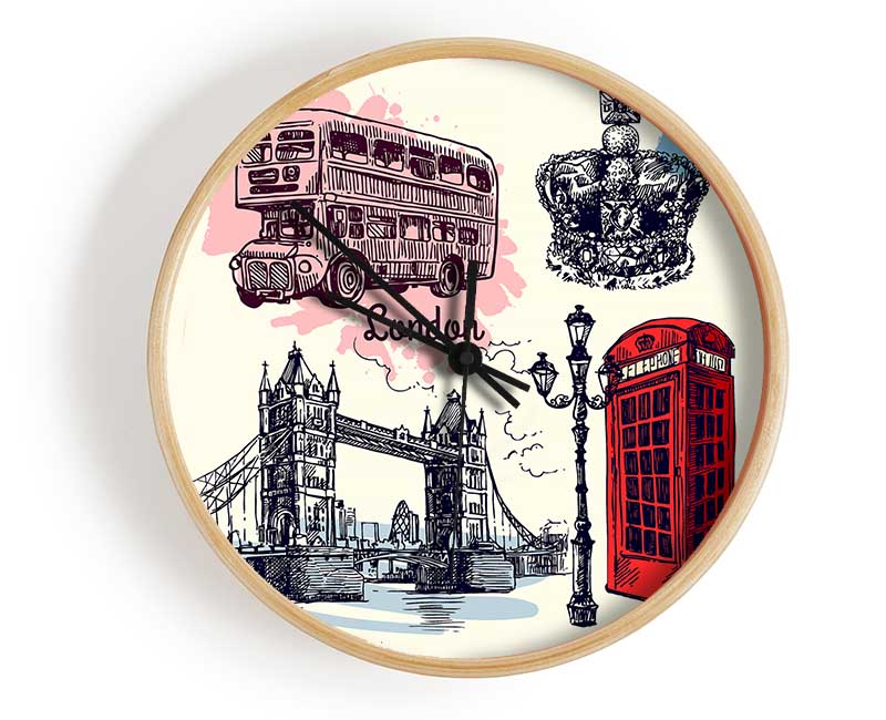 Lots To Do In The City Clock - Wallart-Direct UK