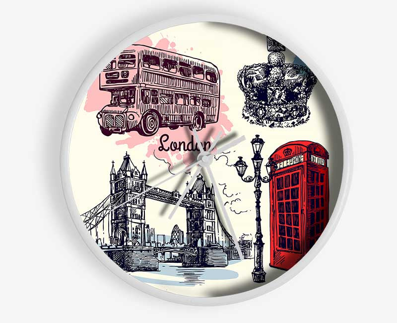 Lots To Do In The City Clock - Wallart-Direct UK