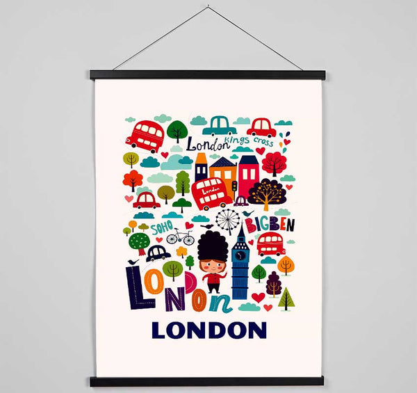 Fabulous City Hanging Poster - Wallart-Direct UK