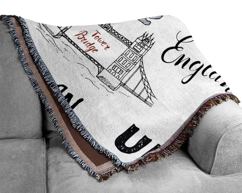 Attractions Of The City 4 Woven Blanket