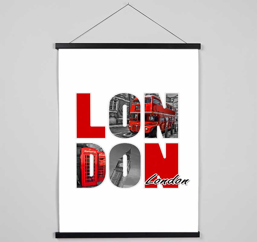 Icons Through The London Hanging Poster - Wallart-Direct UK