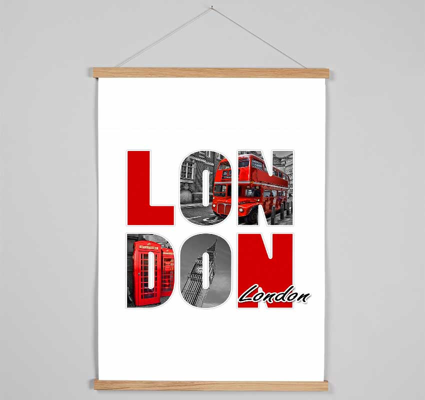 Icons Through The London Hanging Poster - Wallart-Direct UK