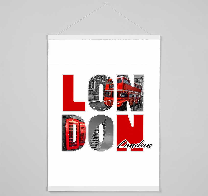 Icons Through The London Hanging Poster - Wallart-Direct UK