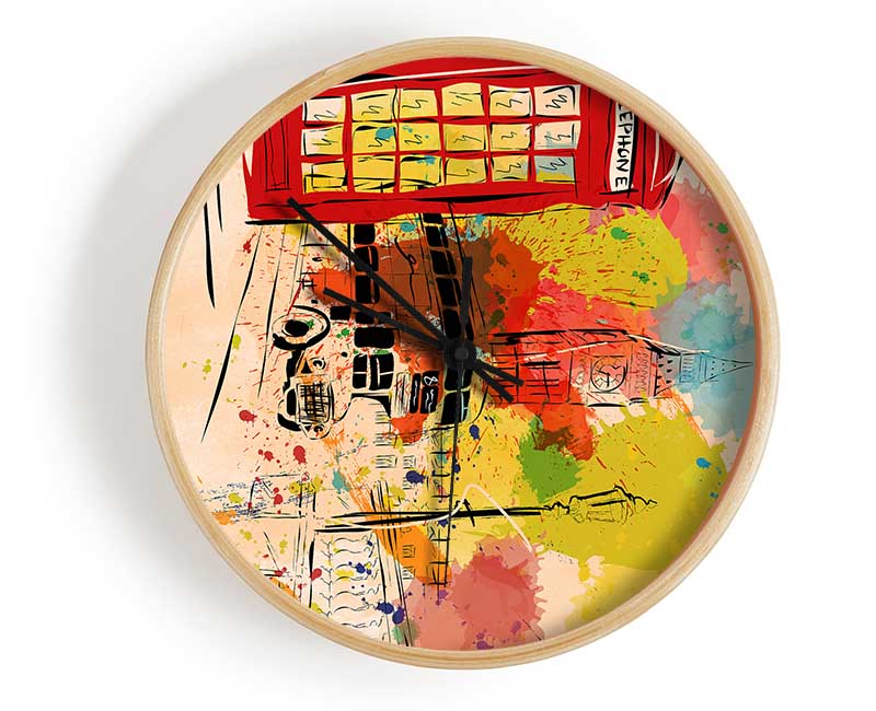 Funky Iconic City Clock - Wallart-Direct UK