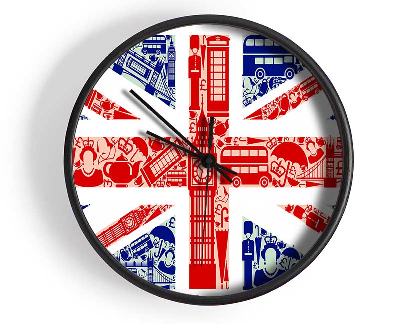 All The Things To Love In The City 4 Clock - Wallart-Direct UK