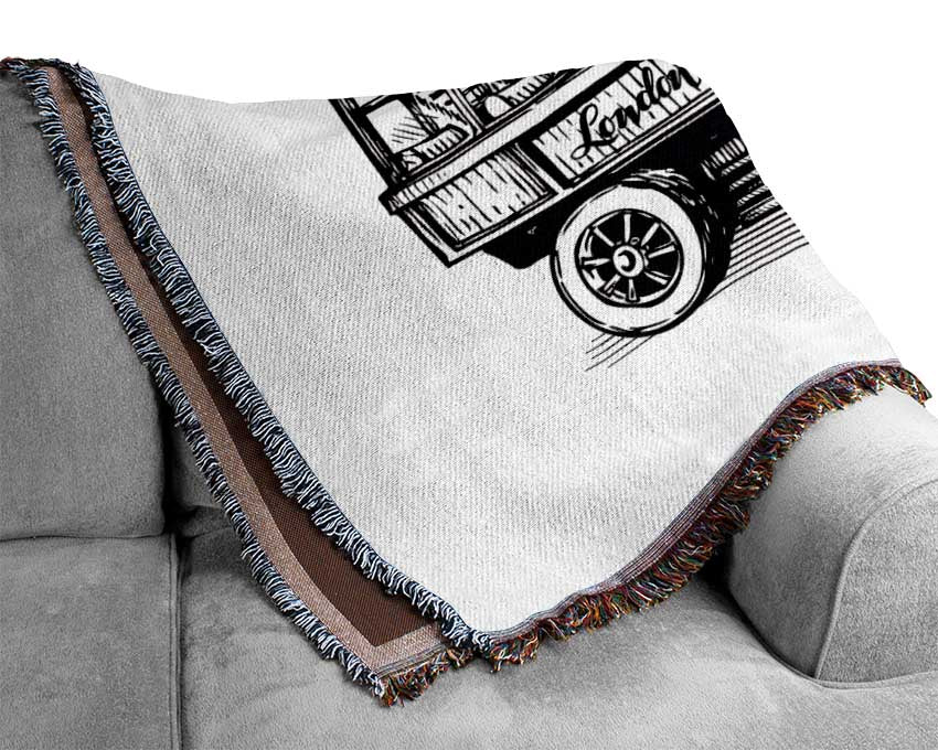 Retro Site Seeing Woven Blanket