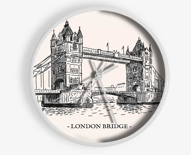 London Bridge Outline Clock - Wallart-Direct UK