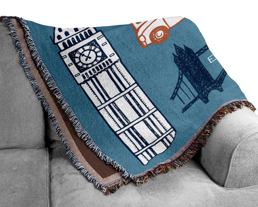 All The Things To Love In The City 3 Woven Blanket