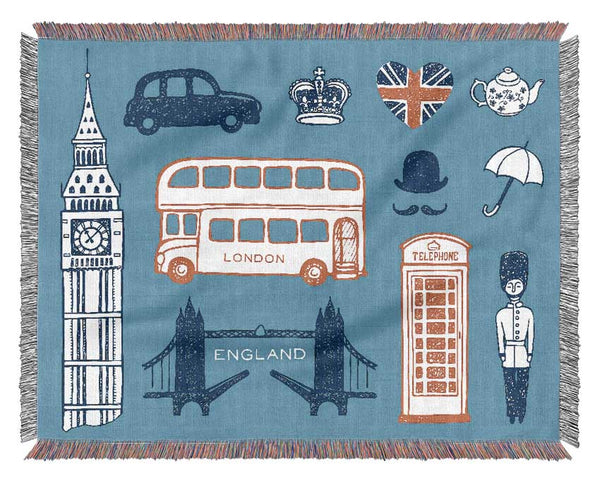 All The Things To Love In The City 3 Woven Blanket