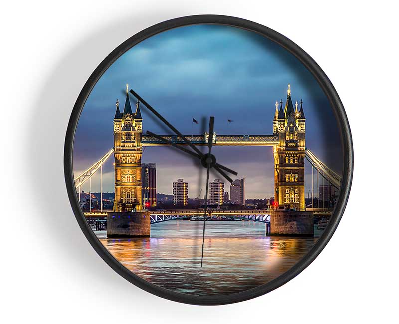 Tower Bridge Night Glow Clock - Wallart-Direct UK