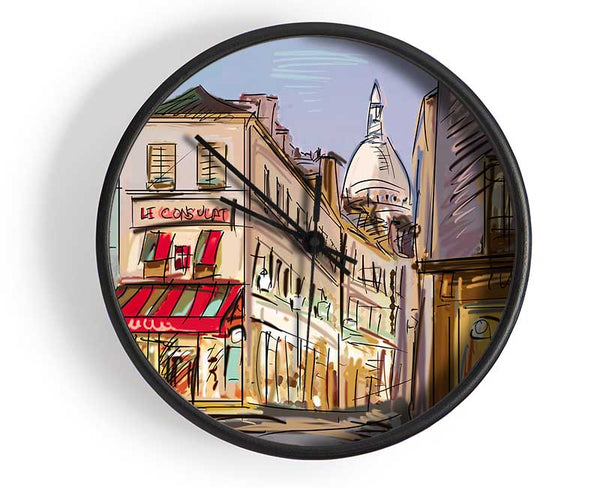 City Streets 4 Clock - Wallart-Direct UK