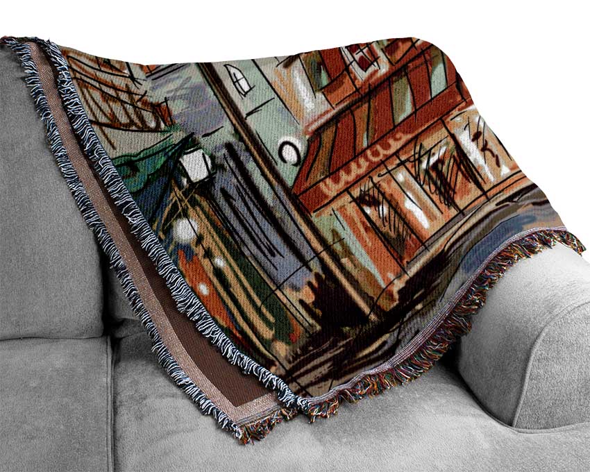 City Streets 4 Woven Blanket