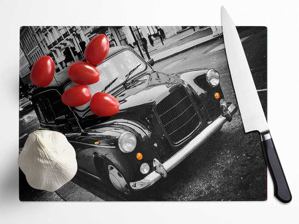 London Black Cab 1 Glass Chopping Board