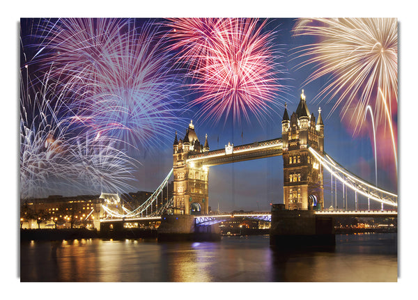 Feuerwerk über der Tower Bridge