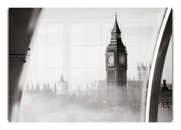 Big Ben Through The London Eye Mist