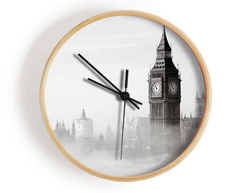 Big Ben Through The London Eye Mist Clock - Wallart-Direct UK