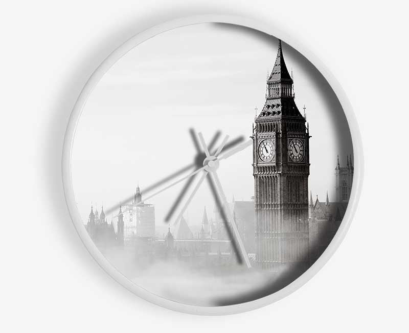 Big Ben Through The London Eye Mist Clock - Wallart-Direct UK