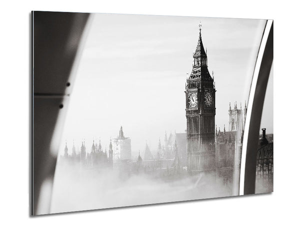 Big Ben Through The London Eye Mist