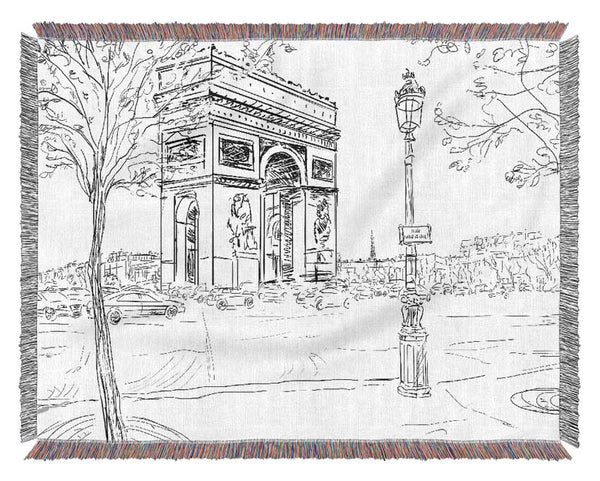 Arc De Triomphe 2 Woven Blanket