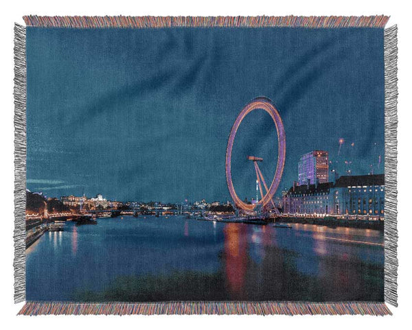 London Eye Pink Glow Woven Blanket