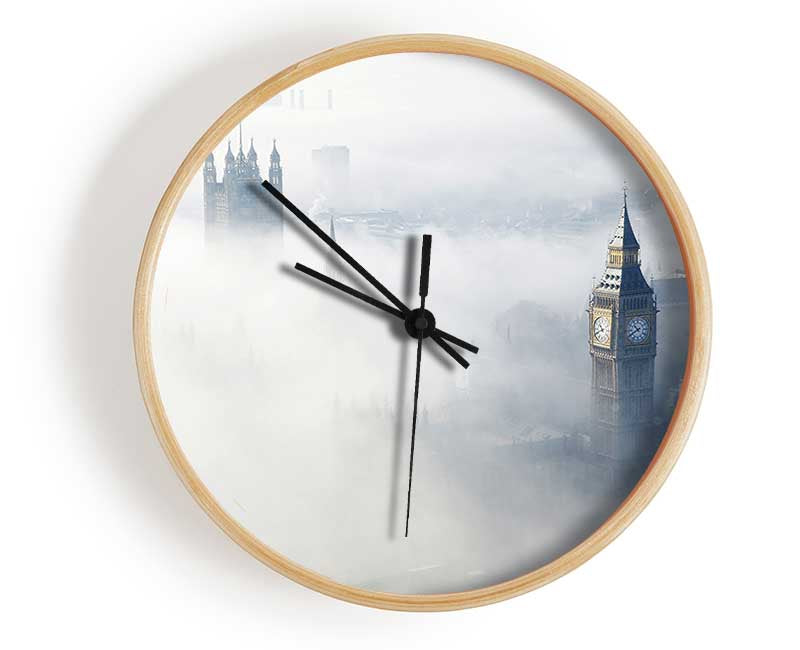 Mist Through The City Clock - Wallart-Direct UK