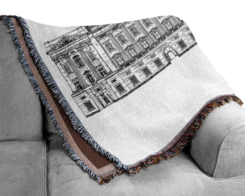 Buckingham Palace Drawing Woven Blanket