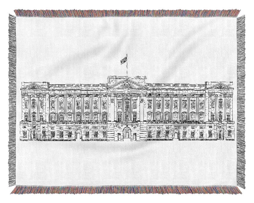 Buckingham Palace Drawing Woven Blanket