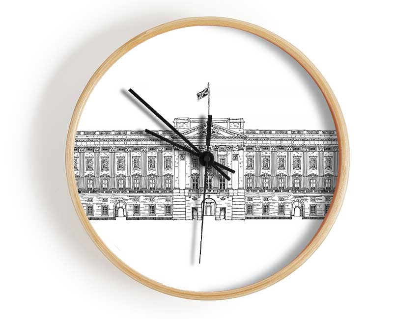 Buckingham Palace Drawing Clock - Wallart-Direct UK