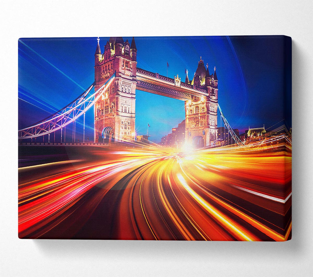 Picture of Tower Bridge Speed Of Light 2 Canvas Print Wall Art