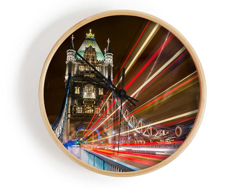 Tower Bridge Speed Of Light 1 Clock - Wallart-Direct UK