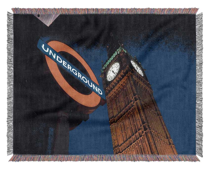 Big Ben Underground Woven Blanket