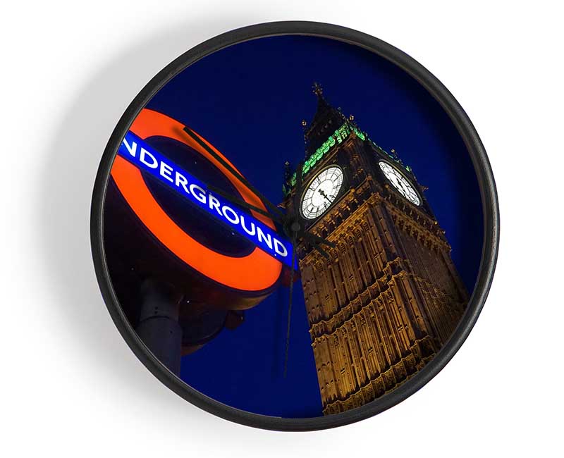 Big Ben Underground Clock - Wallart-Direct UK