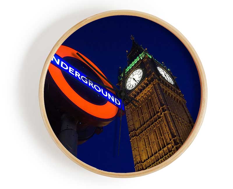 Big Ben Underground Clock - Wallart-Direct UK