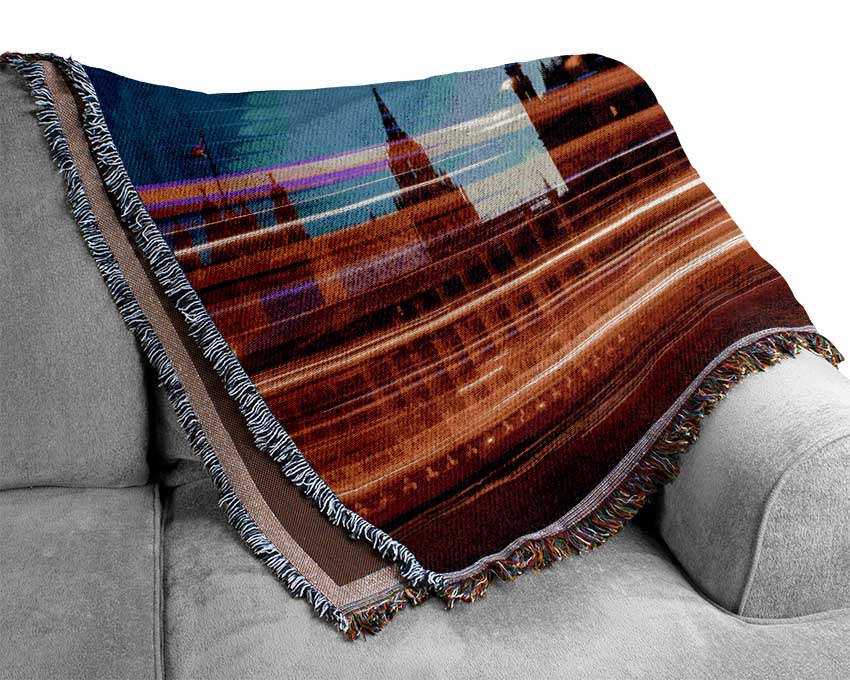 Big Ben Speed Of Light 2 Woven Blanket