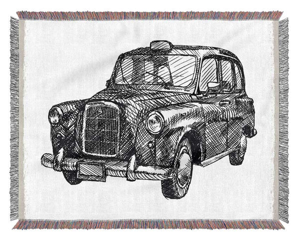 Iconic Black Cab Woven Blanket