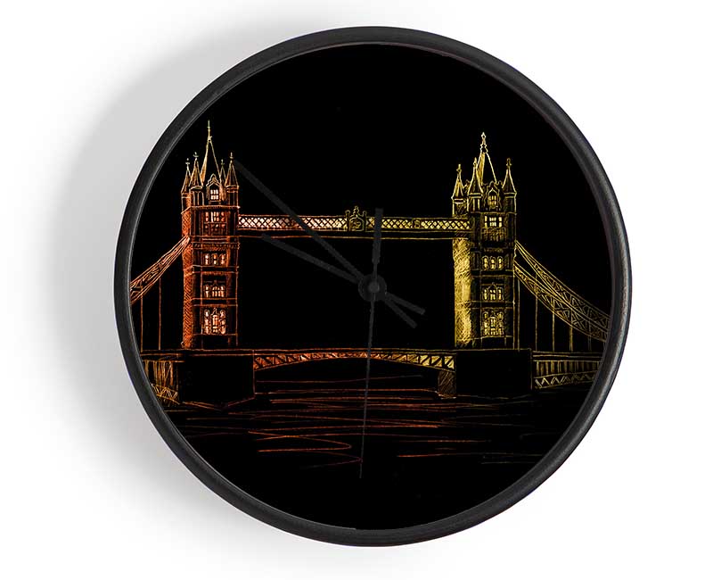 Tower Bridge Glow Clock - Wallart-Direct UK