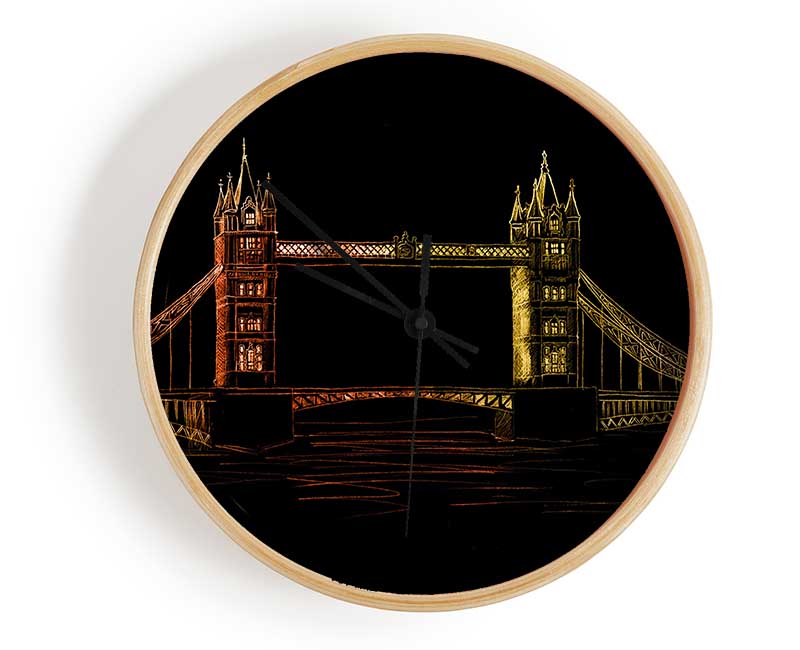 Tower Bridge Glow Clock - Wallart-Direct UK