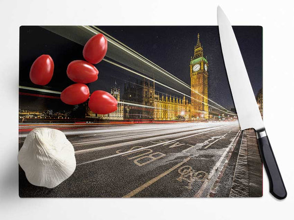 Big Ben Speed Of Li Glass Chopping Board