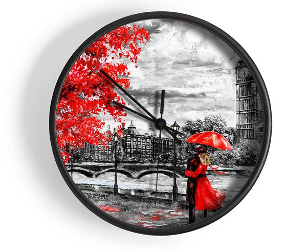 Honeymoon Couple Big Ben Clock - Wallart-Direct UK