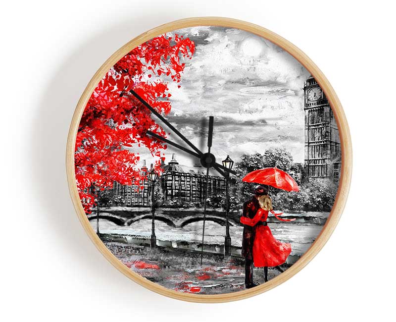 Honeymoon Couple Big Ben Clock - Wallart-Direct UK