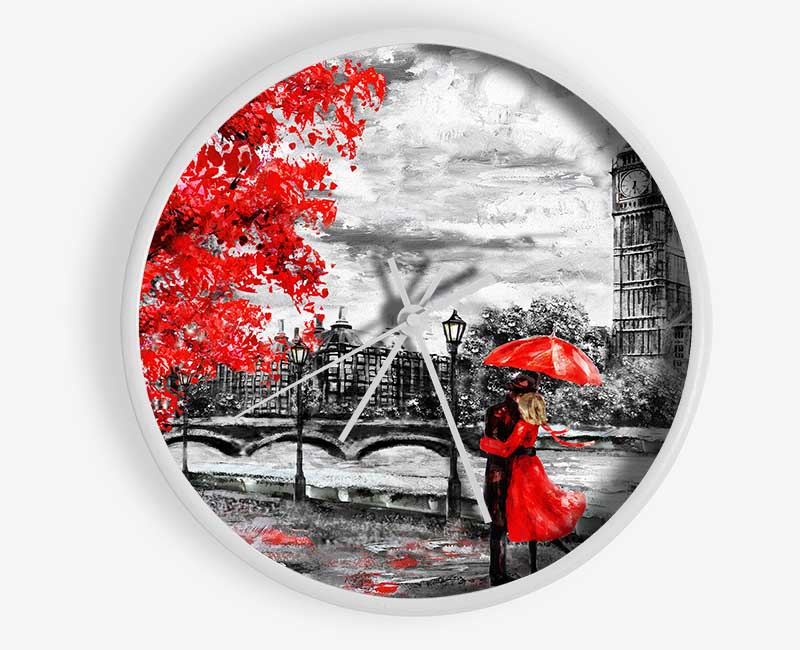 Honeymoon Couple Big Ben Clock - Wallart-Direct UK